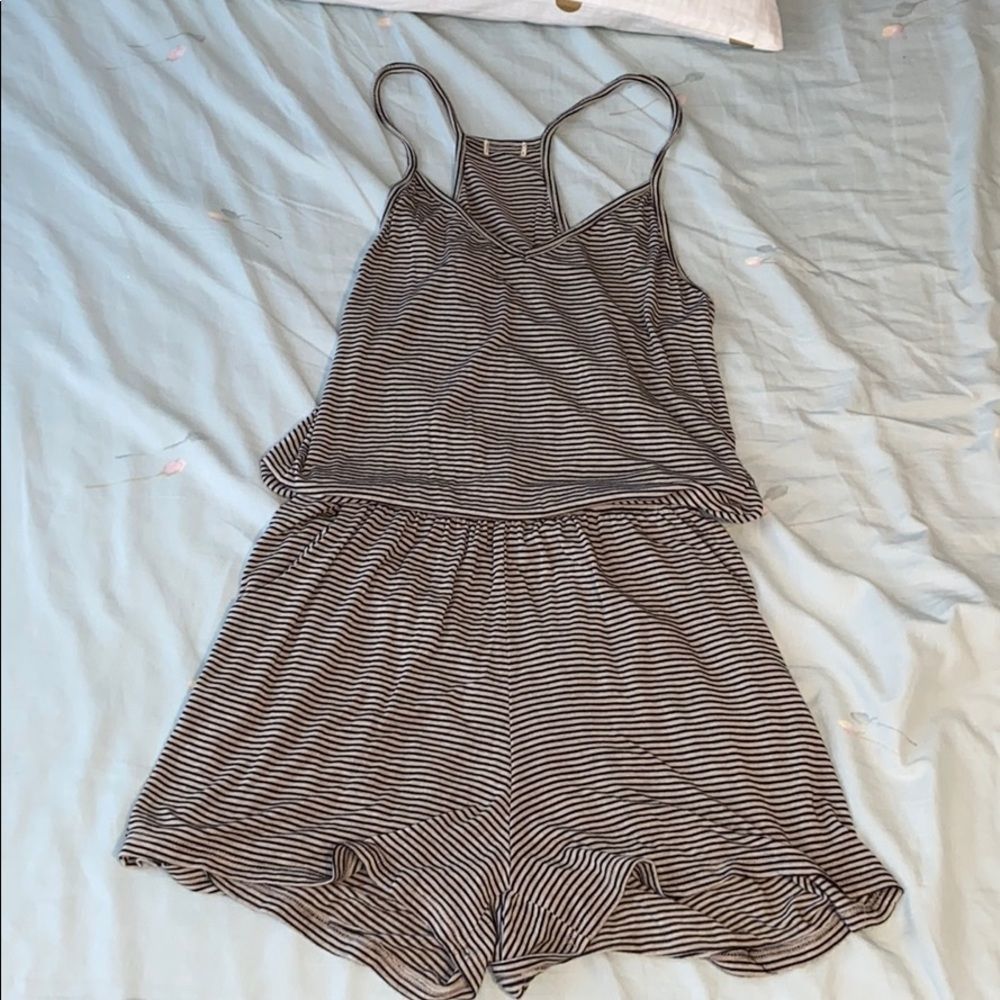 Striped romper